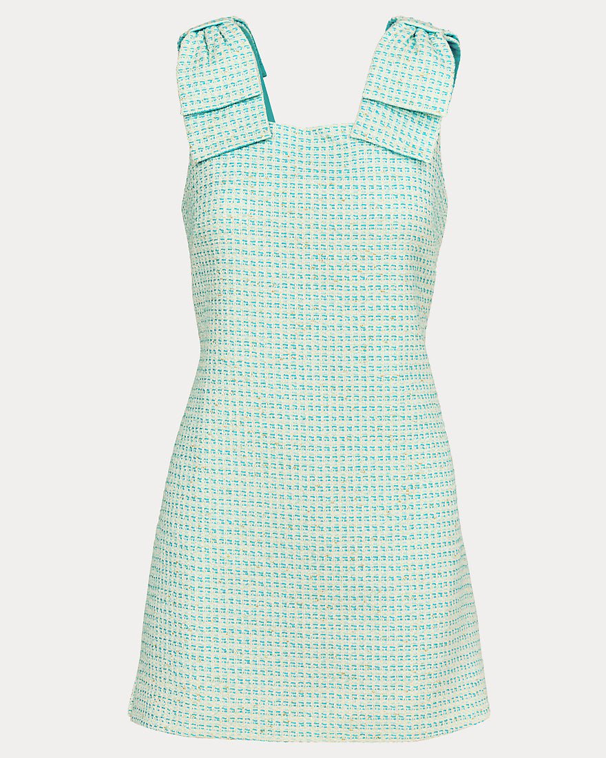 Lilly Pulitzer - Anders Skirted Romper - Capri Blue Fantasy Boucle