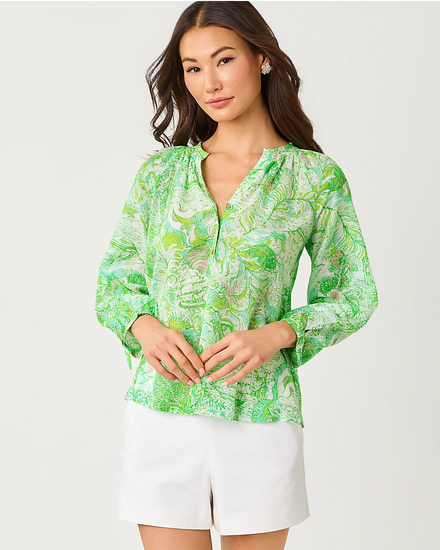 Lilly Pulitzer - Andria Top - Resort White Ship To Shore