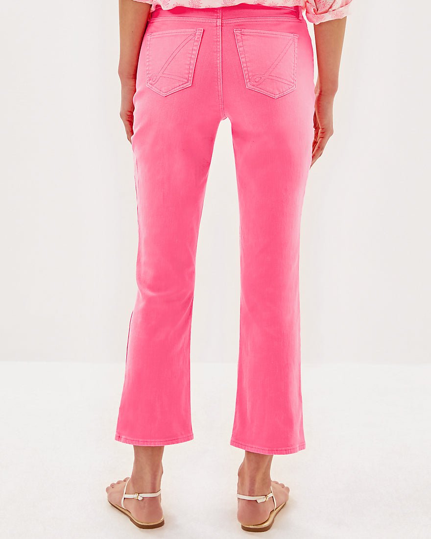Lilly Pulitzer - Annet High Rise Crop Flare Jean - Rousseau Pink