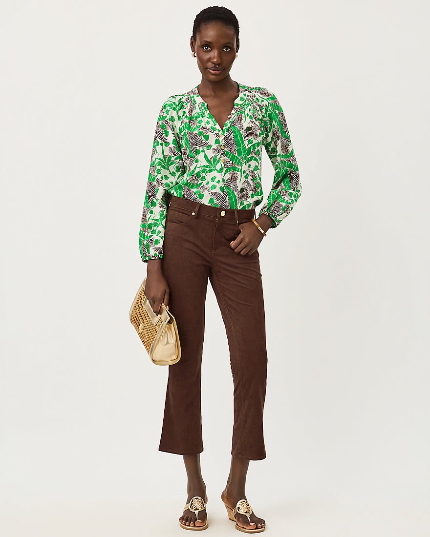 Lilly Pulitzer - Annet High Rise Crop Flare Pant - Coco Beach