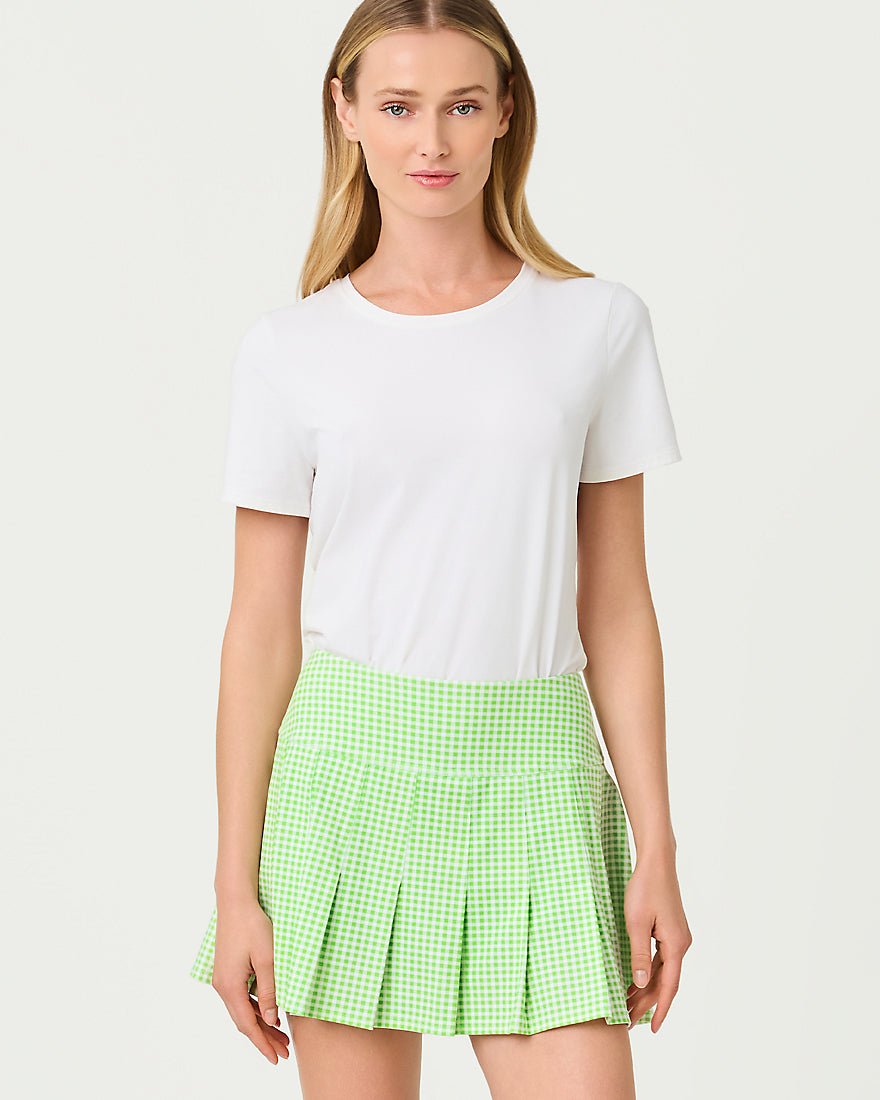 Lilly Pulitzer - Annora Skort Upf 50 Plus - Pistachio Macaron Lil Check It Gingham