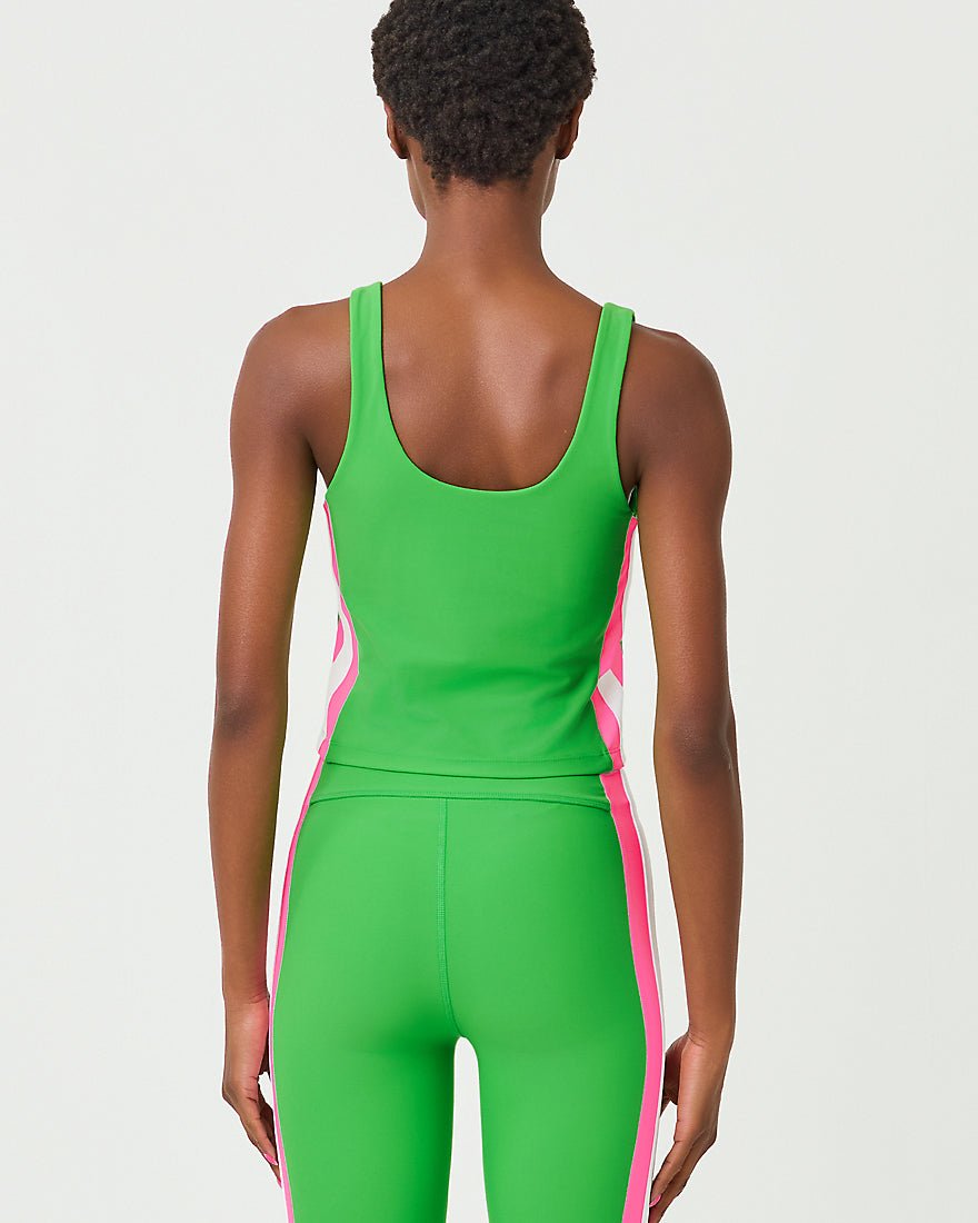 Lilly Pulitzer - Ari Bra Tank Upf 50 Plus - Putting Green Colorblock Stripe