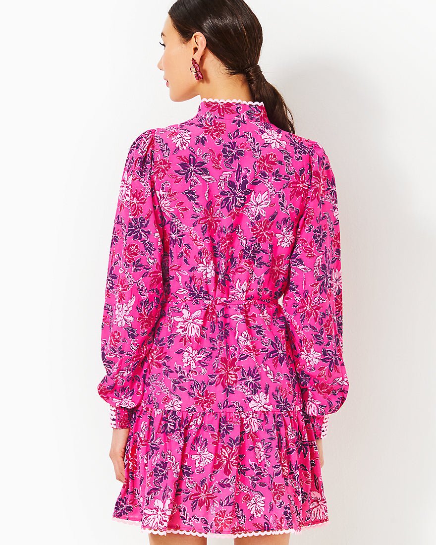 Lilly Pulitzer - Arletta Dress - Passion Fruit Pink Giraffic Park