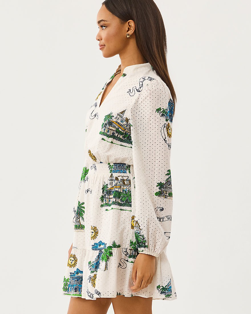 Lilly Pulitzer - Axton Eyelet Dress - Coconut Key West Toile
