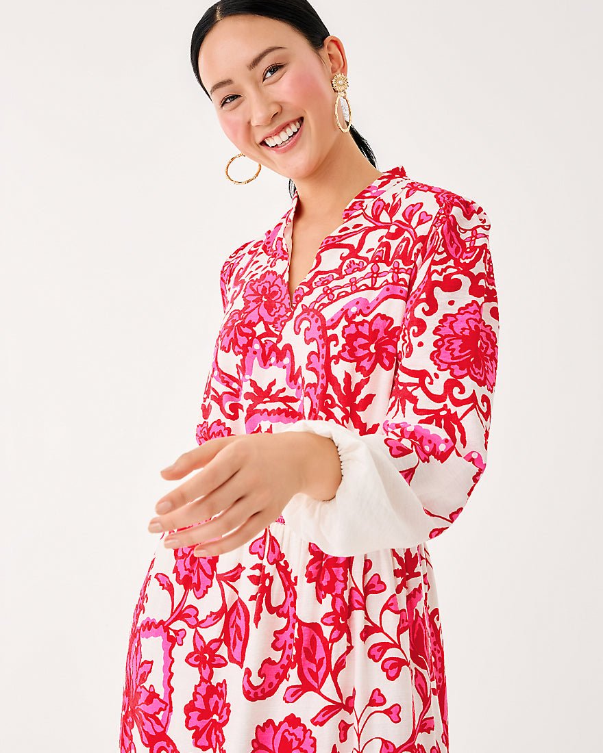 Lilly Pulitzer - Axton Midi Dress - Coconut Spicy Socialite