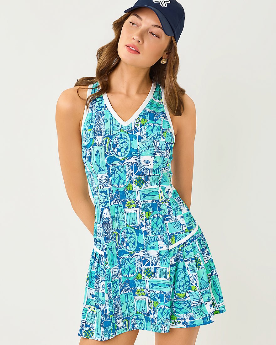 Lilly Pulitzer - Bacio Active Dress Upf 50 Plus - Mint Condition Harlillyquin