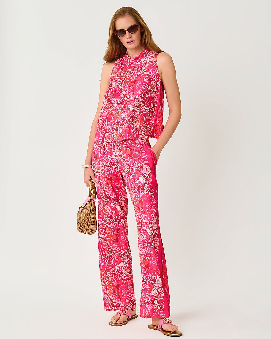 Lilly Pulitzer - Bal Harbour Stretch Palazzo Pant - Paradise Punch Jims Stuff