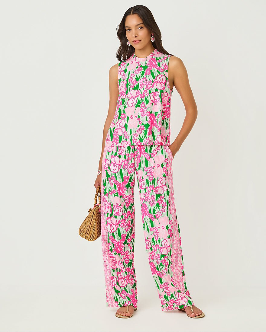 Lilly Pulitzer - Bal Harbour Stretch Palazzo Pant - Putting Green Hannah