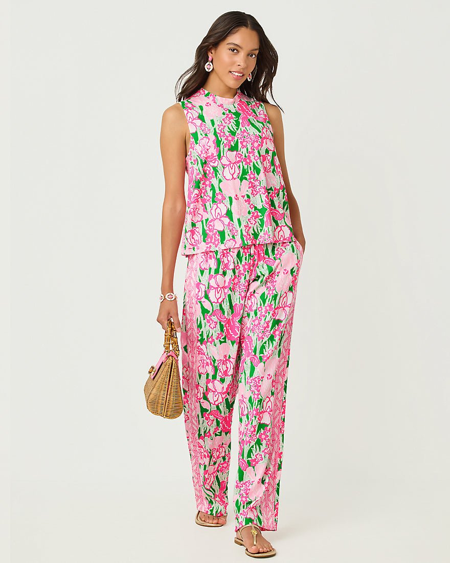 Lilly Pulitzer - Bal Harbour Stretch Palazzo Pant - Putting Green Hannah