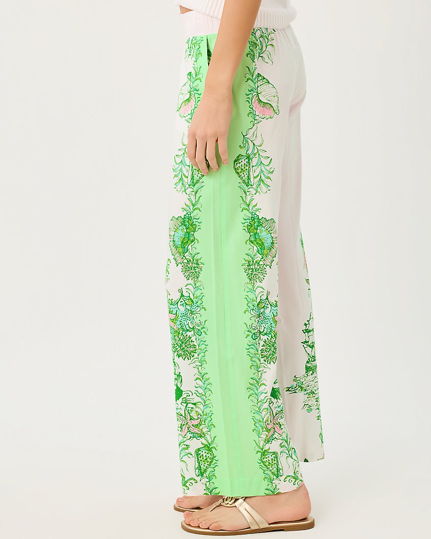 Lilly Pulitzer - Bal Harbour Stretch Palazzo Pant - Resort White Ship To Shore