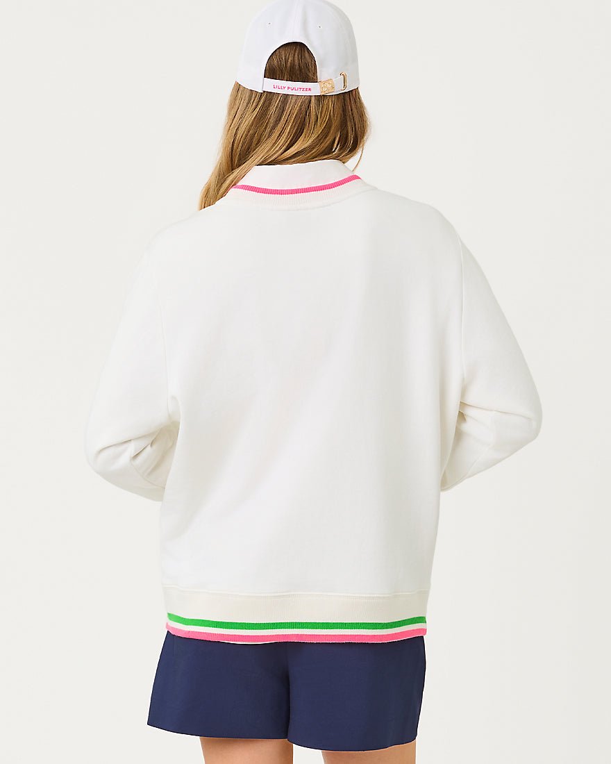 Lilly Pulitzer - Ballad Long Sleeve Sweatshirt - Multi Follow The Sun Embellishment