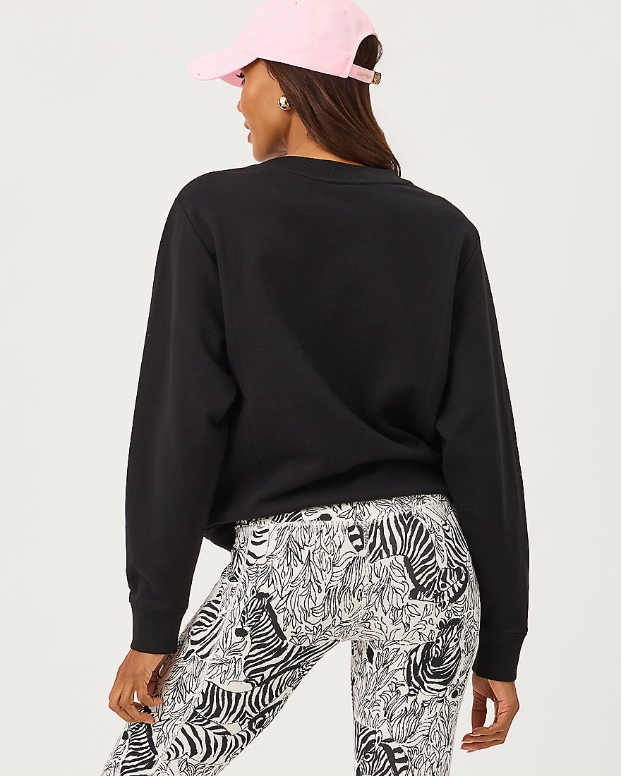 Lilly Pulitzer - Ballad Long Sleeve Sweatshirt - Multi Lillys Zoo Embellisment