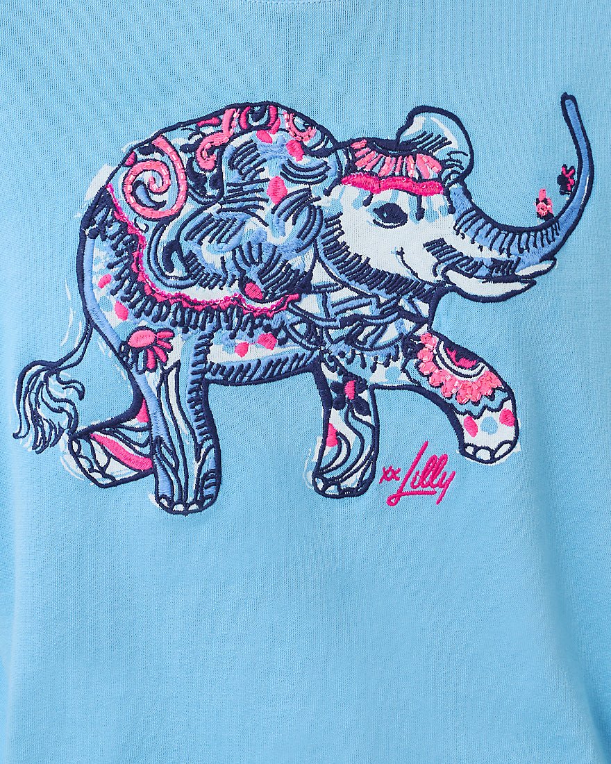 Lilly Pulitzer - Ballad Long Sleeve Sweatshirt - Multi Paisley Parade Embellishment