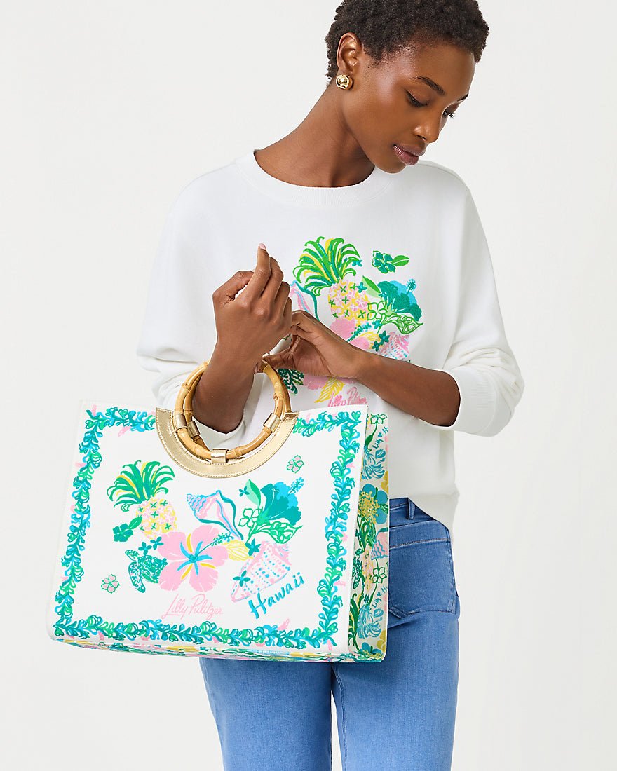 Lilly Pulitzer - Ballad Long Sleeve Sweatshirt - Resort White Key West Destination