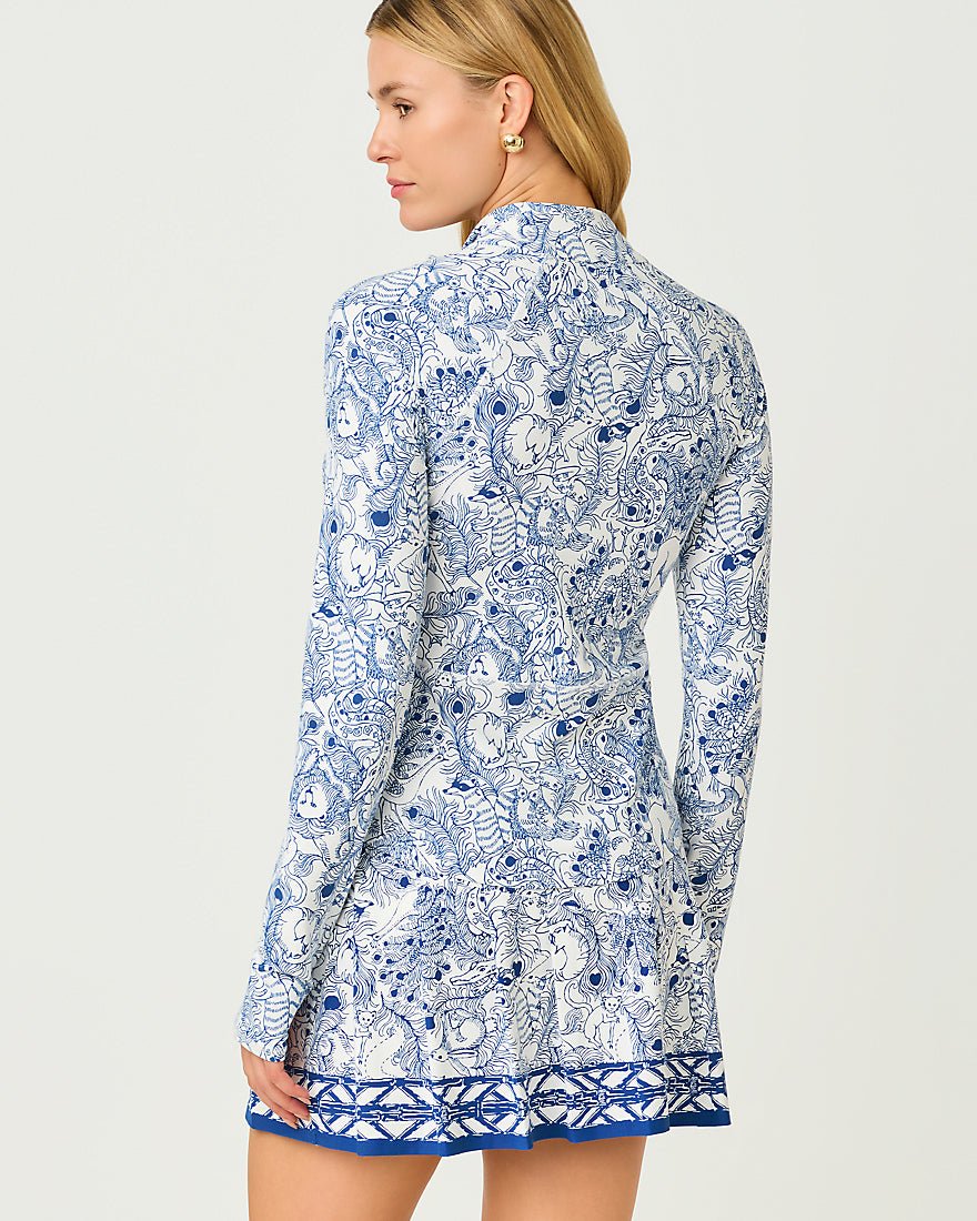 Lilly Pulitzer - Barbados Zip Up Jacket Upf 50 Plus - Starlight Navy Zoology