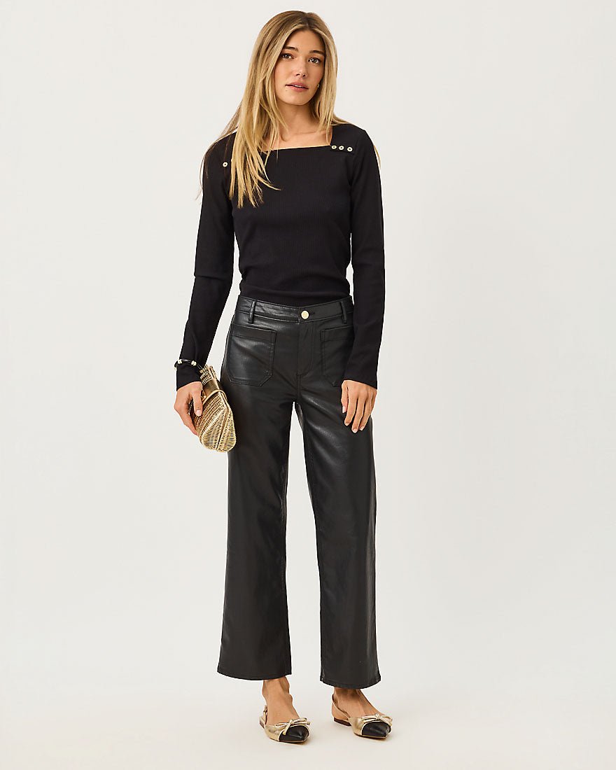 Lilly Pulitzer - Beaty Long Sleeve Knit Top - Noir