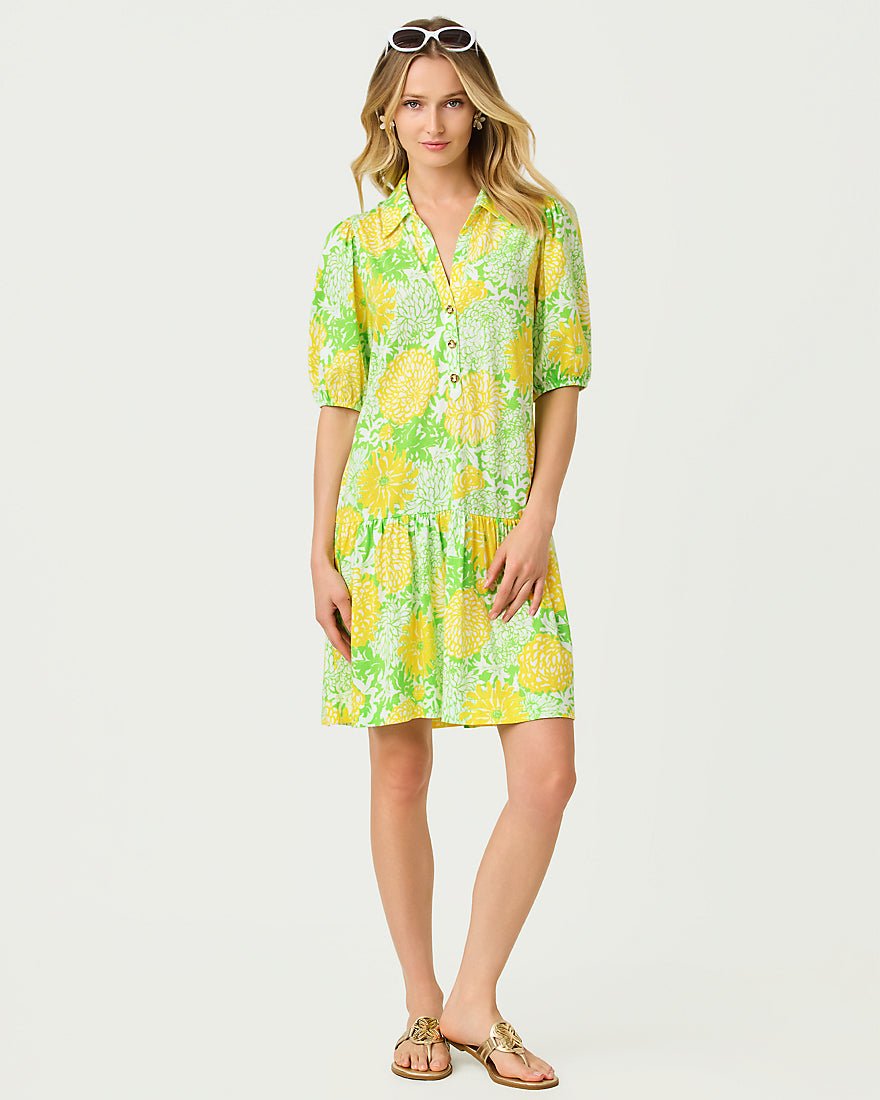 Lilly Pulitzer - Bingley Dress - Crocodile Green Mumbo Jumbo