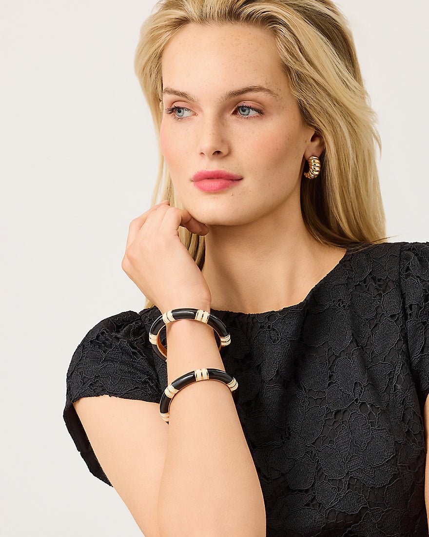 Lilly Pulitzer - Blushing Blooms Bracelet - Noir