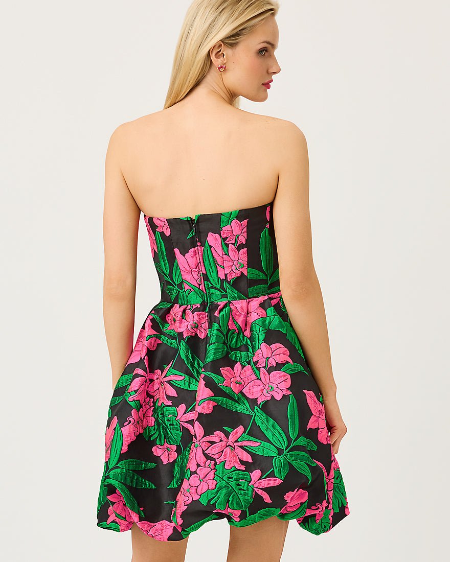 Lilly Pulitzer - Bowman Dress - Noir Jungle Bouquet Jacquard