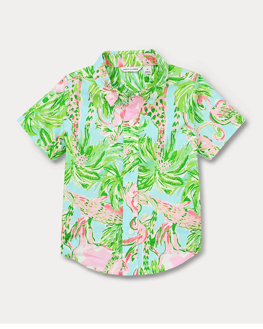 Lilly Pulitzer - Boys Lavin Button Down Top - Multi On Parade