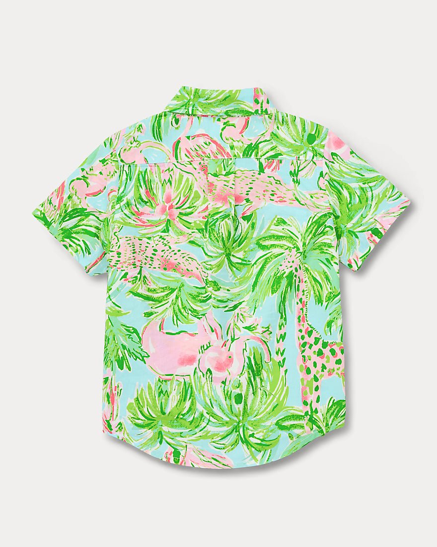 Lilly Pulitzer - Boys Lavin Button Down Top - Resort White Ship To Shore
