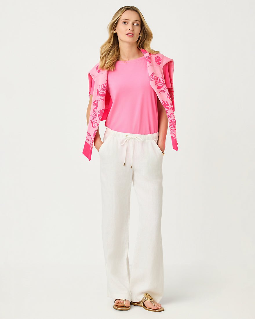 Lilly Pulitzer - Brawley Linen Pant - Resort White