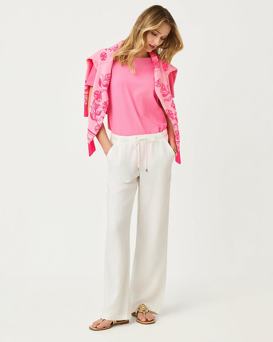 Lilly Pulitzer - Brawley Linen Pant - Resort White