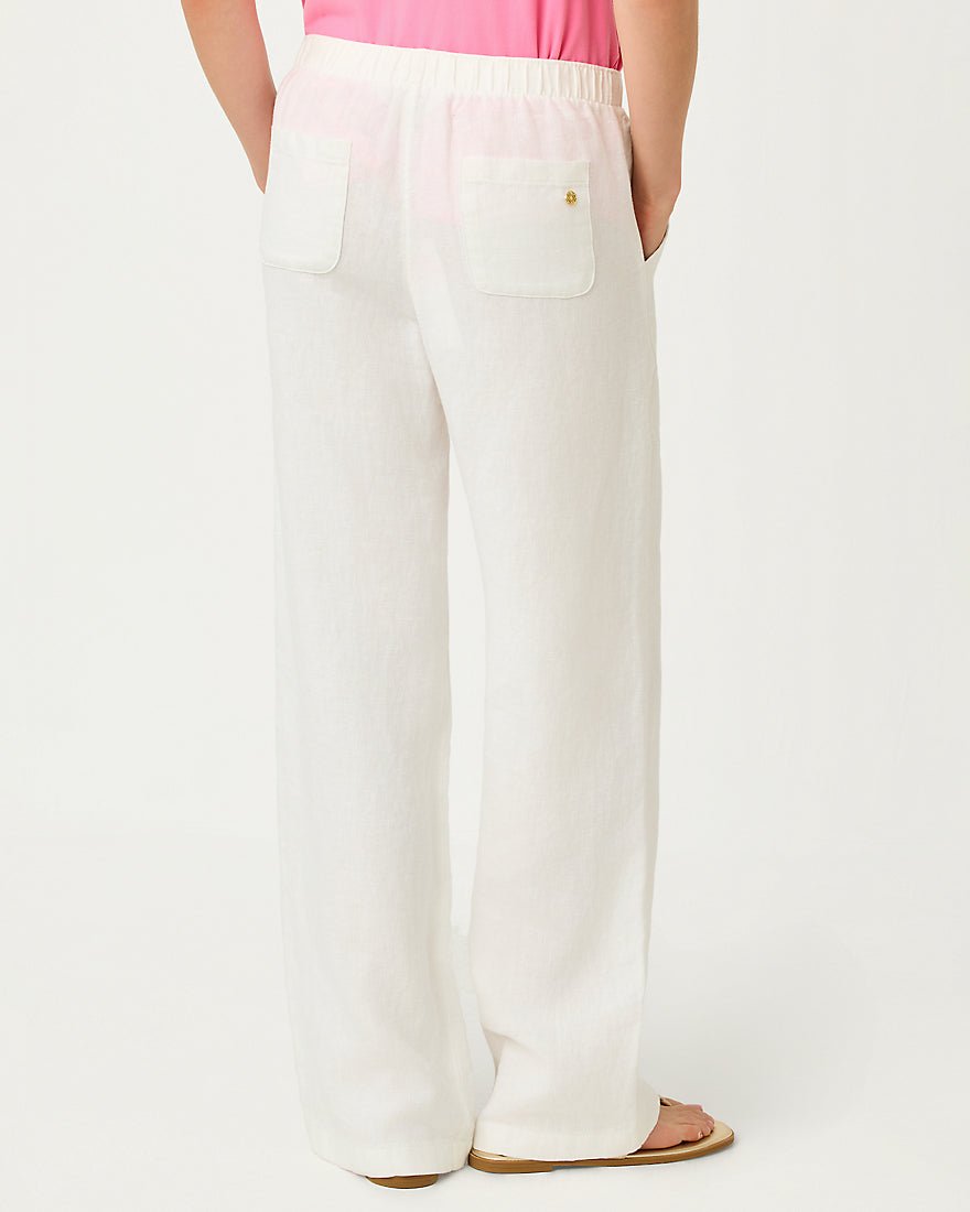 Lilly Pulitzer - Brawley Linen Pant - Resort White
