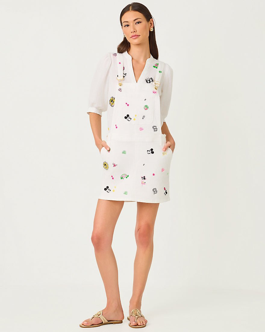 Lilly Pulitzer - Brewynn Denim Skirtall - Multi Throwback Disney Embroidery