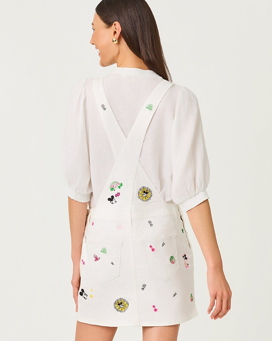 Lilly Pulitzer - Brewynn Denim Skirtall - Multi Throwback Disney Embroidery