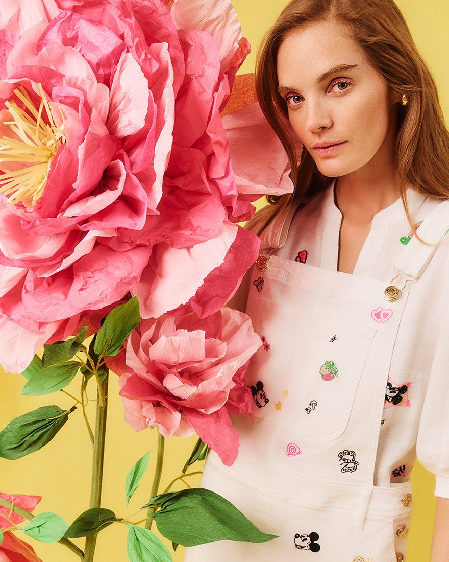 Lilly Pulitzer - Brewynn Denim Skirtall - Multi Throwback Disney Embroidery