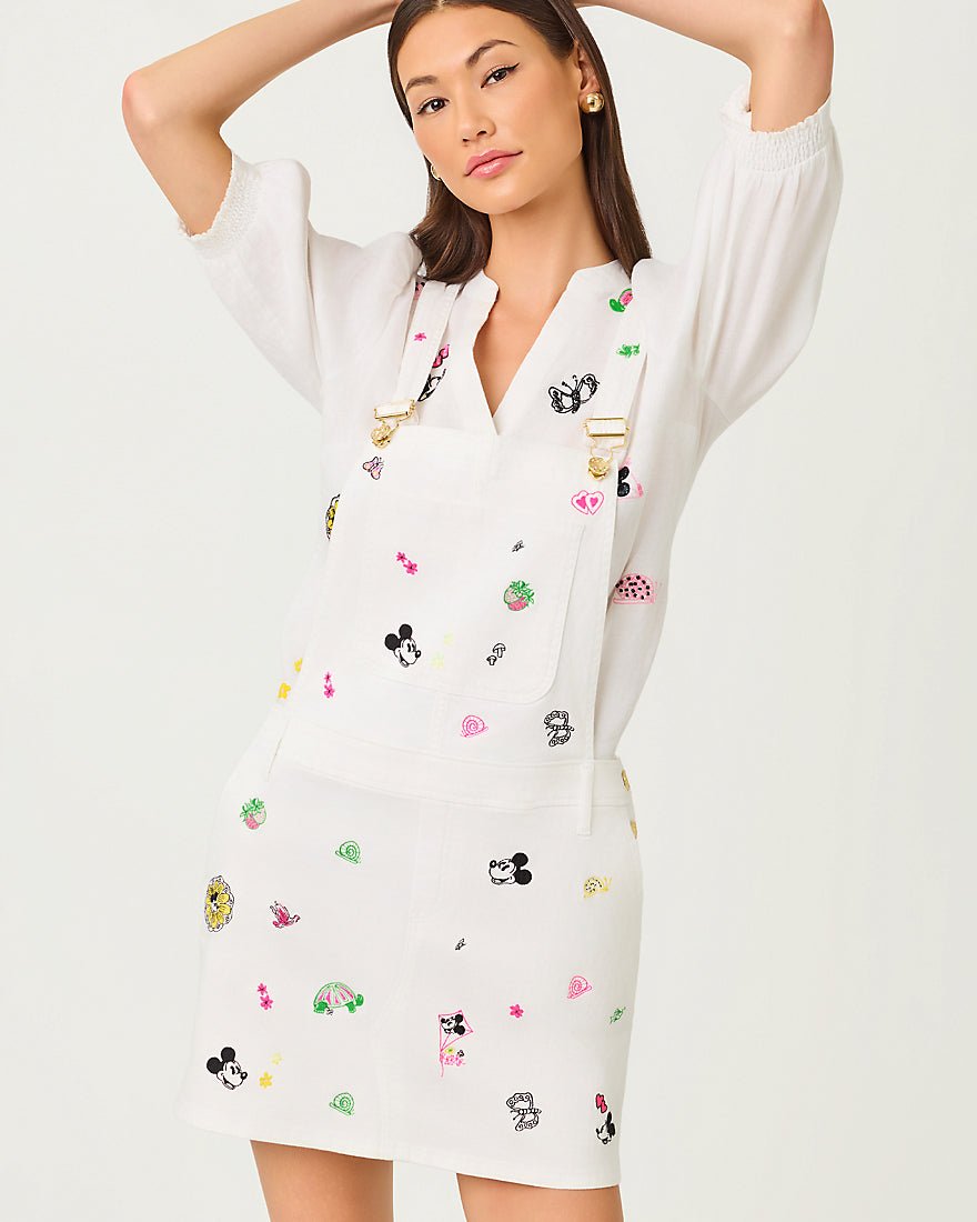 Lilly Pulitzer - Brewynn Denim Skirtall - Multi Throwback Disney Embroidery