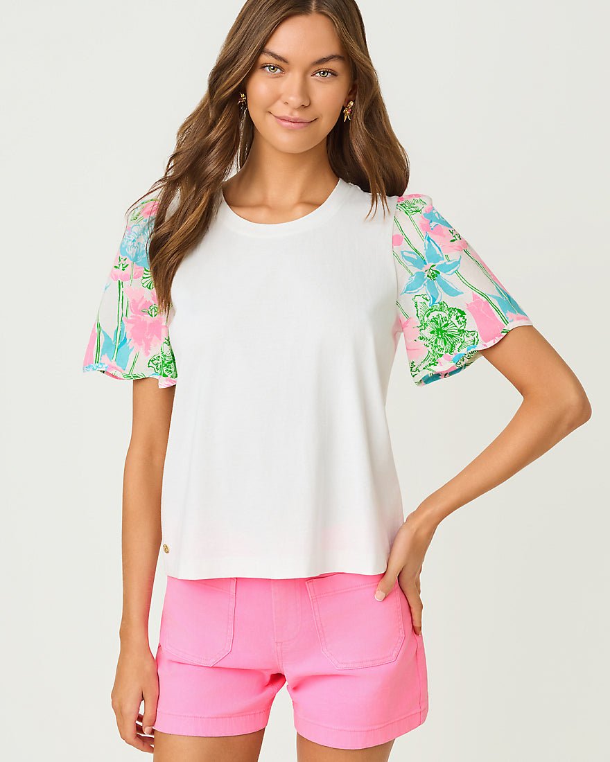 Lilly Pulitzer - Brittan Knit Top - Resort White Viney Liney