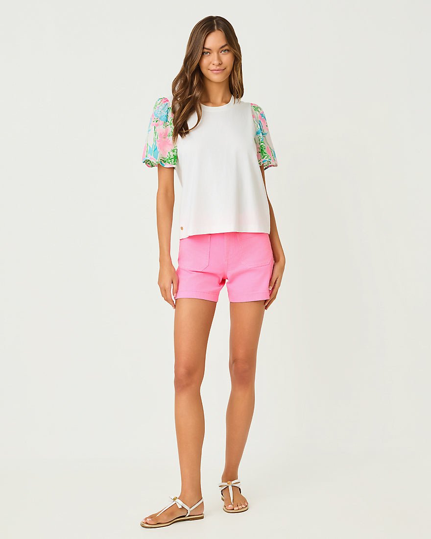 Lilly Pulitzer - Brittan Knit Top - Resort White Viney Liney