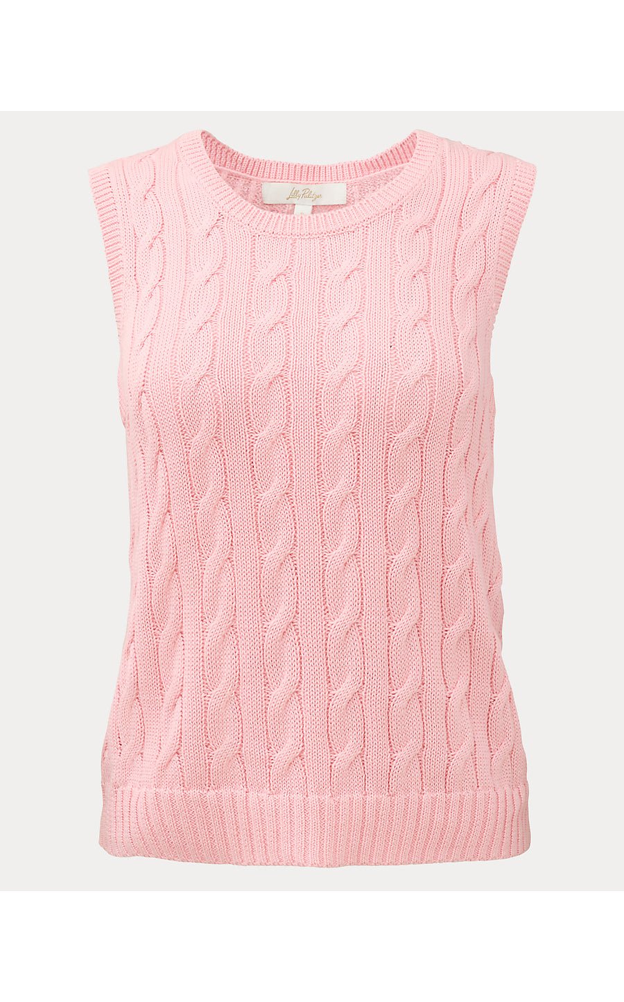 Lilly Pulitzer - Brockton Crew Neck Sweater Tank - Conch Shell Pink