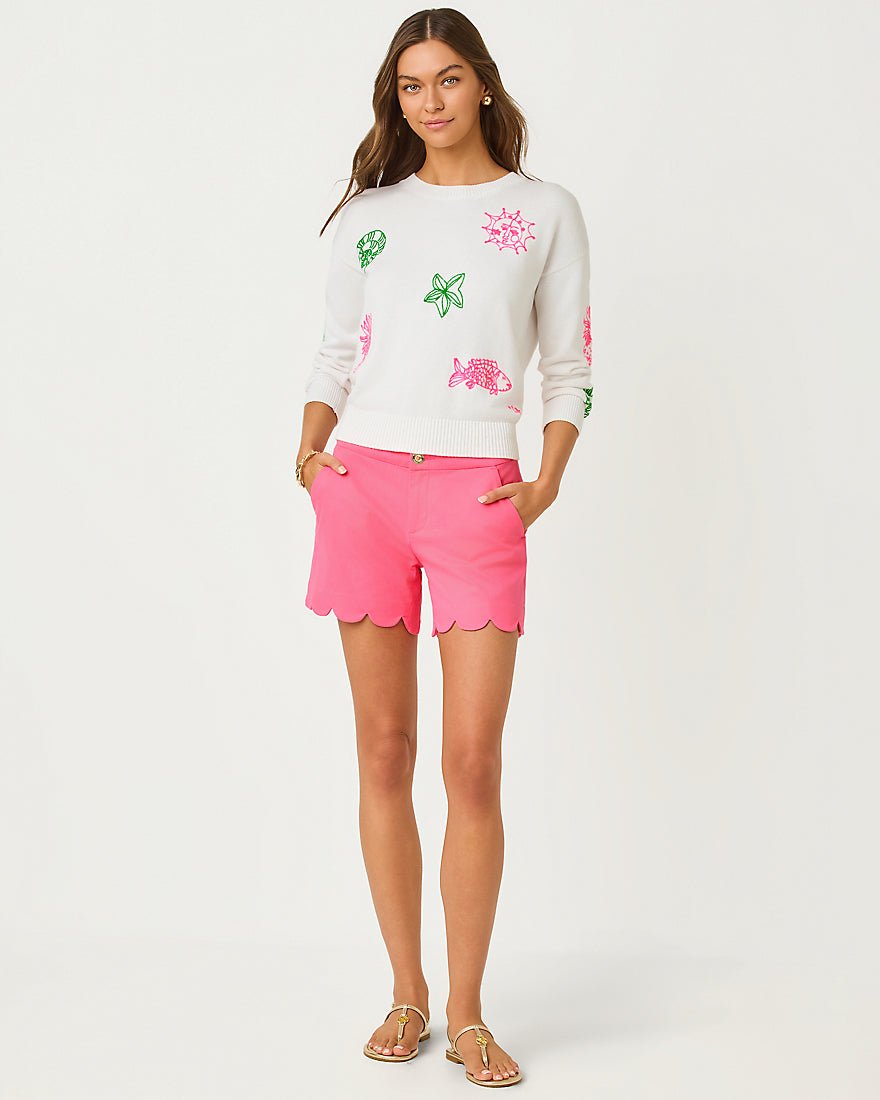 Lilly Pulitzer - Buttercup Mid Rise Short - Cherry Blossom Pink