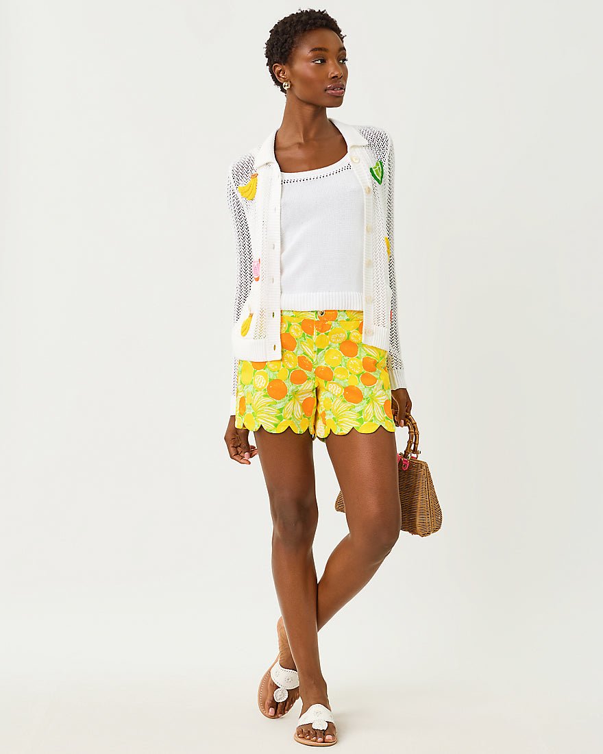 Lilly Pulitzer - Buttercup Mid Rise Short - Island Palm Zesty