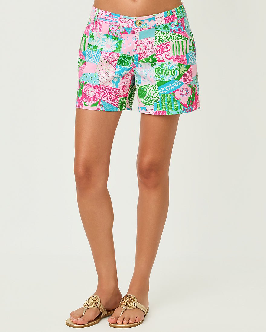 Lilly Pulitzer - Callahan Mid Rise Short - Multi Crazy Quilt