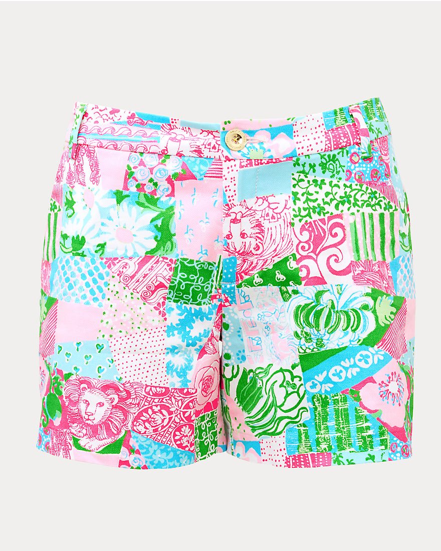 Lilly Pulitzer - Callahan Mid Rise Short - Multi Crazy Quilt