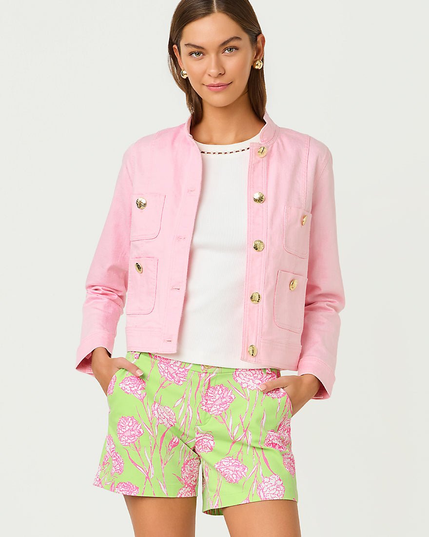 Lilly Pulitzer - Callahan Mid Rise Short - Pistachio Macaron Alina