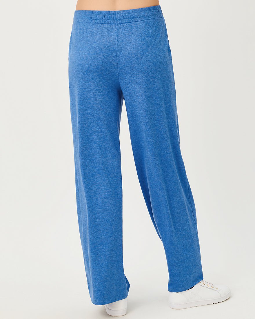 Lilly Pulitzer - Callie Wide Leg Pant Upf 50 Plus - Heathered Merriweather Blue