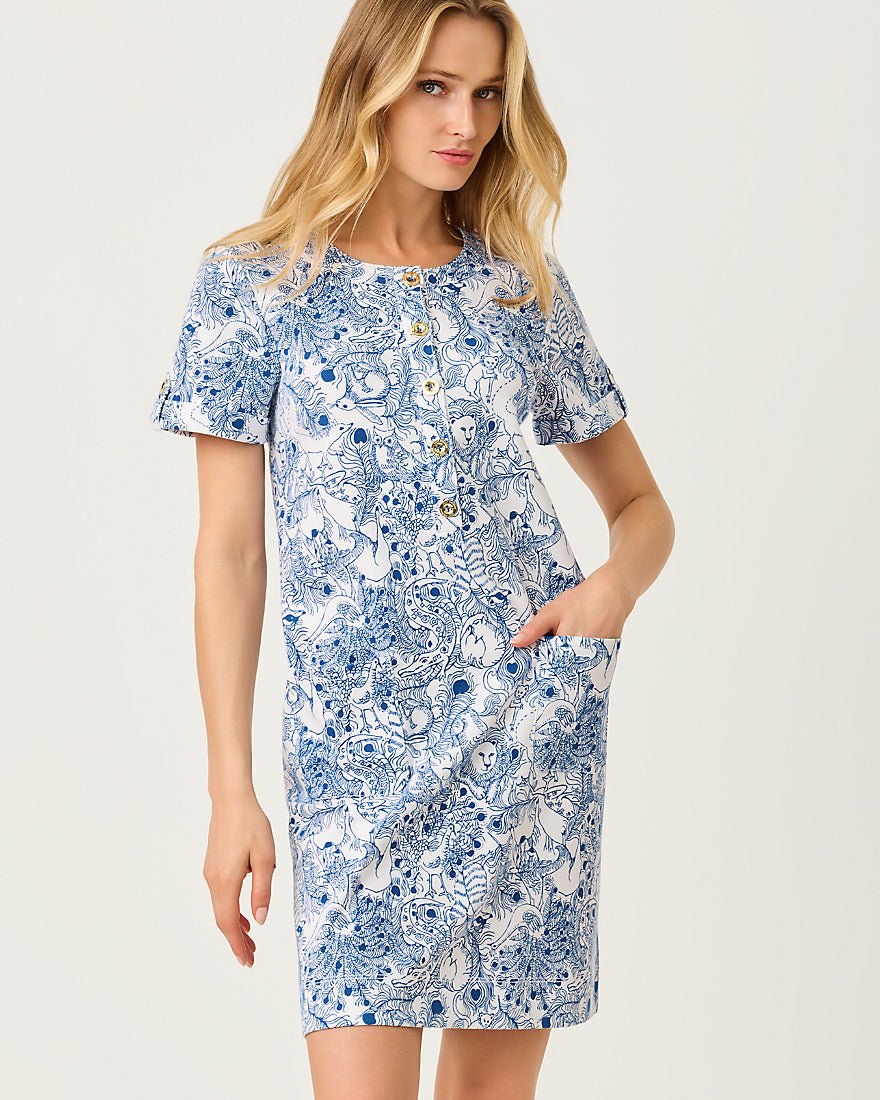 Lilly Pulitzer - Cameron Dress - Starlight Navy Zoology