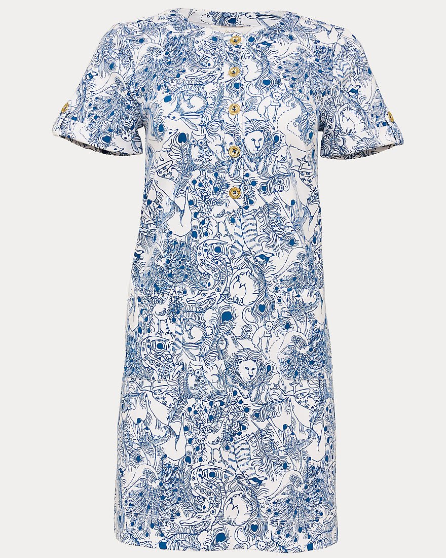 Lilly Pulitzer - Cameron Dress - Starlight Navy Zoology
