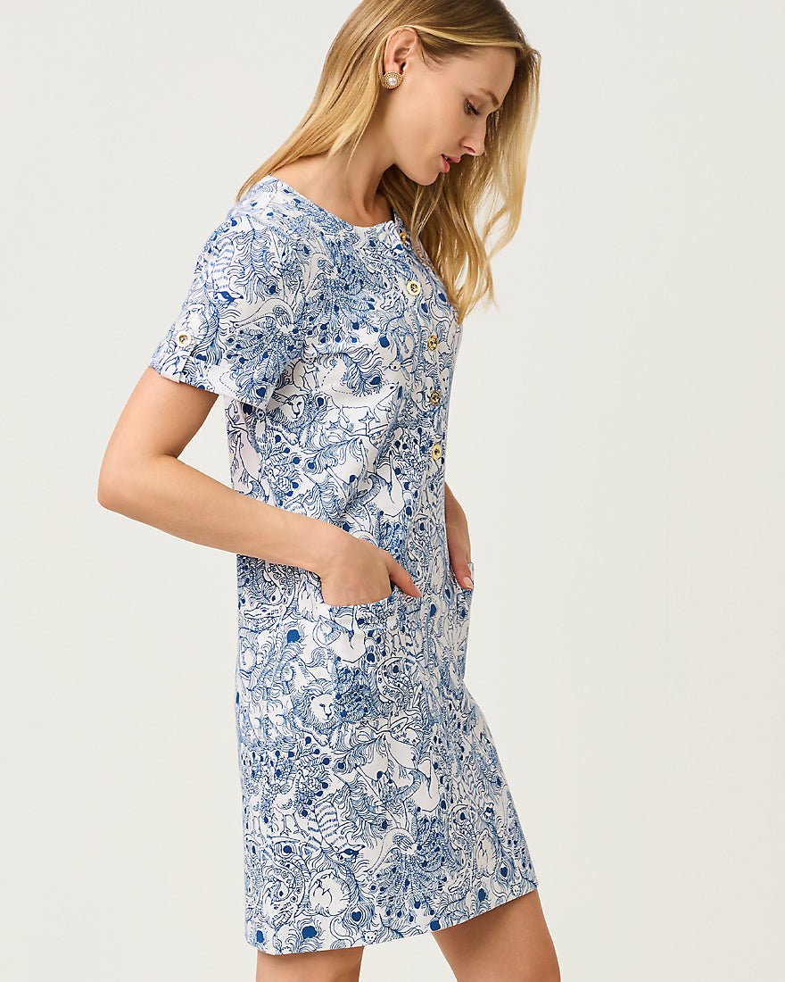 Lilly Pulitzer - Cameron Dress - Starlight Navy Zoology