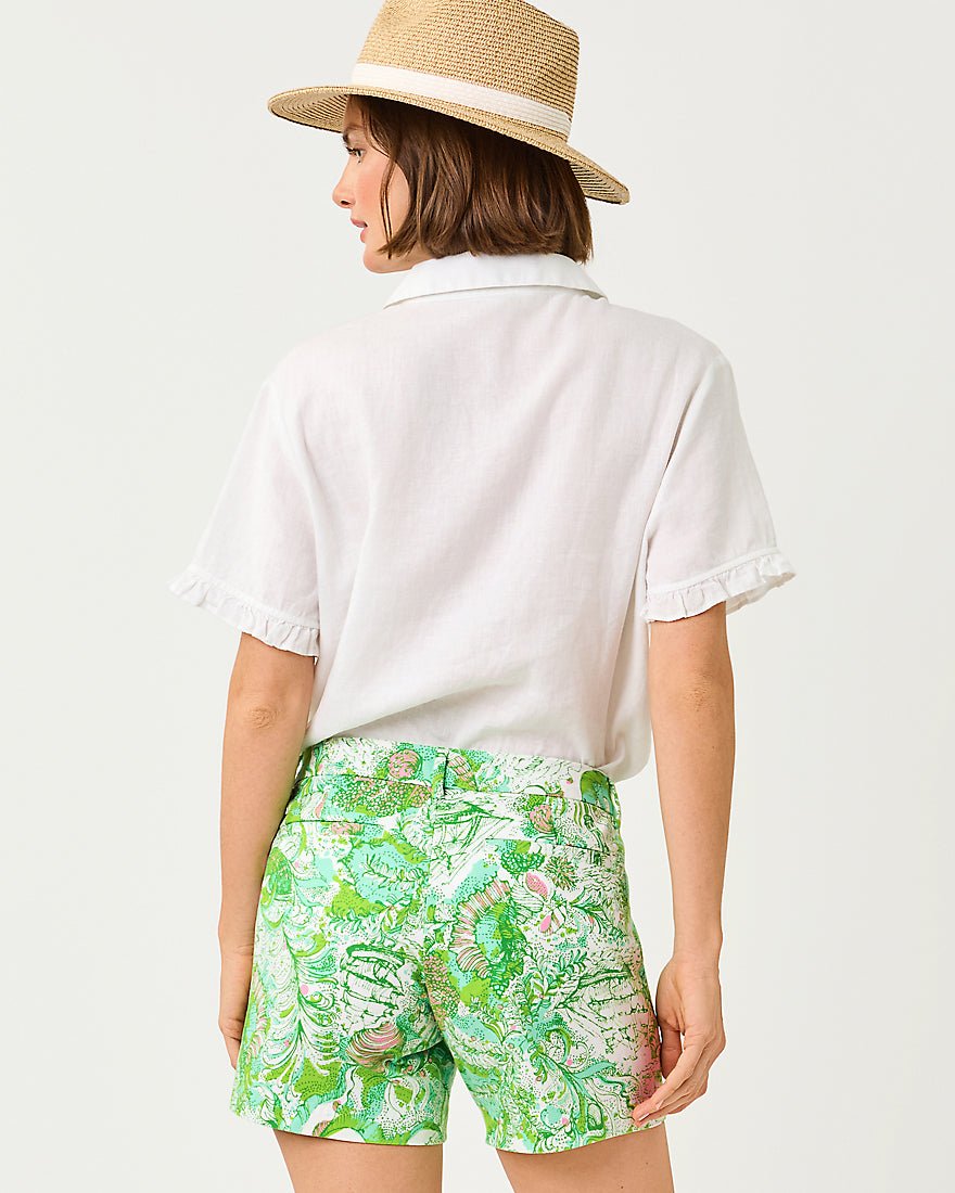 Lilly Pulitzer - Carden Ruffle Top - Resort White