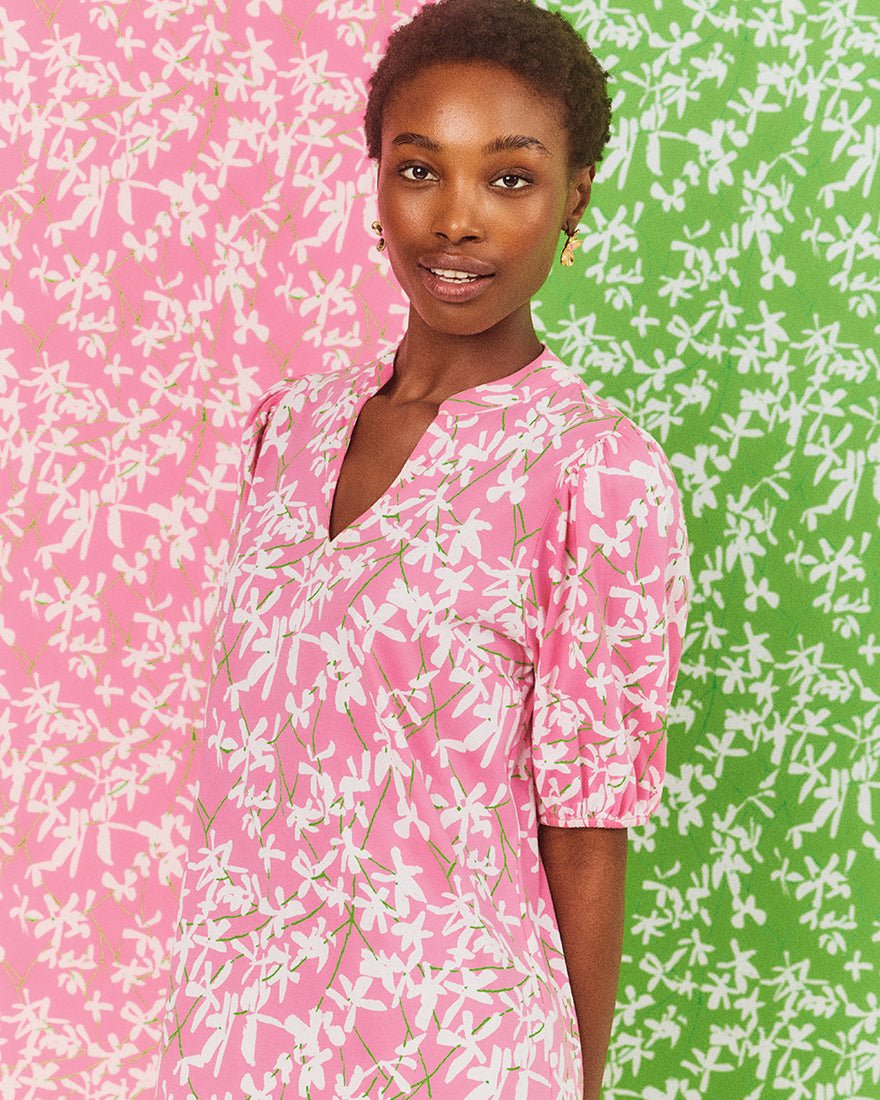 Lilly Pulitzer - Carey Dress - Confetti Pink Liza Overprint