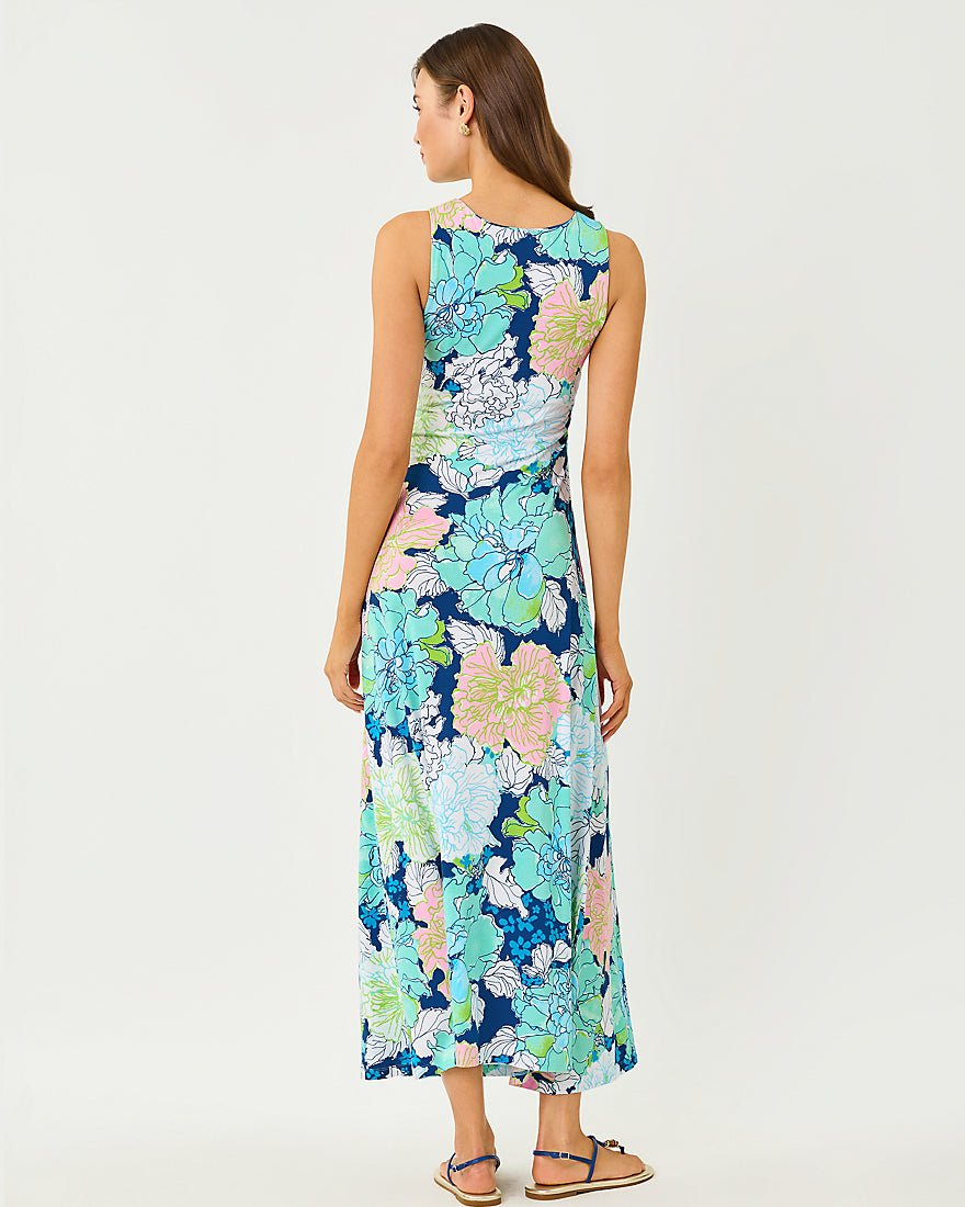 Lilly Pulitzer - Carolita Maxi Dress - Starlight Navy Tennessees Hibiscus