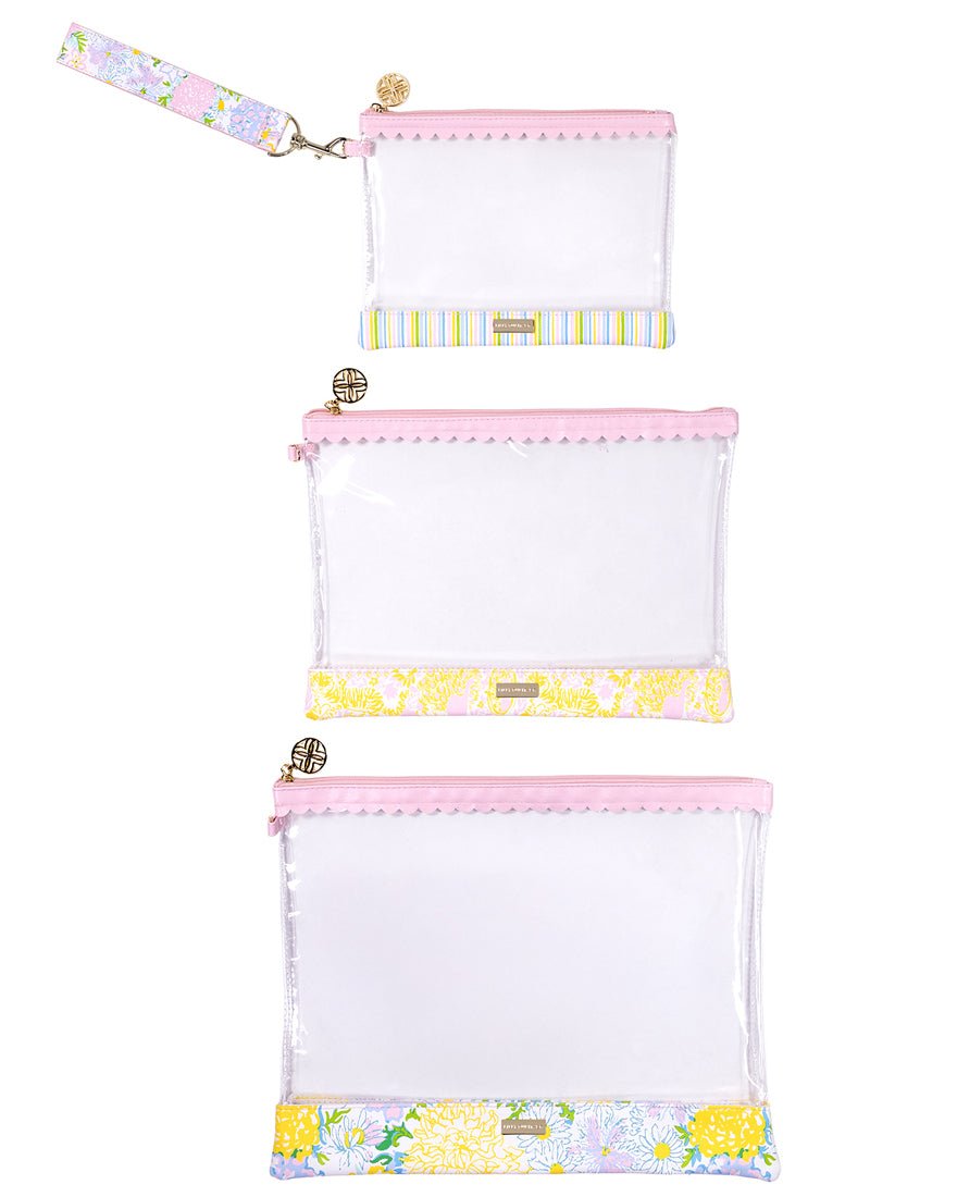 Lilly Pulitzer - Carryall Trio Pouch Set - Lilly Garden Home