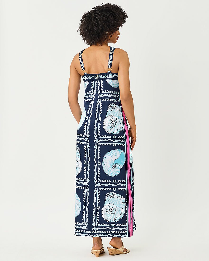 Lilly Pulitzer - Casandra Maxi Dress - Low Tide Navy Shell Shine