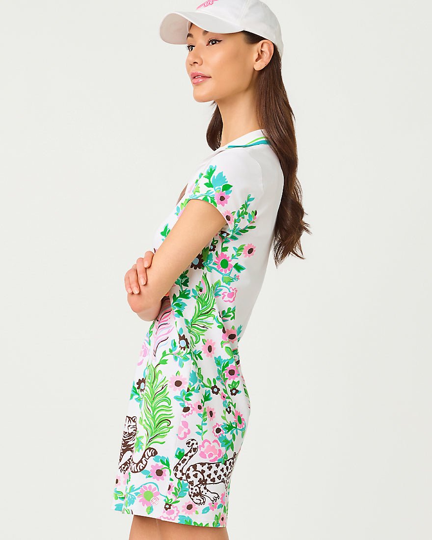 Lilly Pulitzer - Cayo Costa Dress Upf 50 Plus - Resort White Royal Zoo